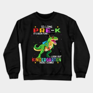 Pre K Graduation 2024 Dinosaur T Rex Kid Boys Crewneck Sweatshirt